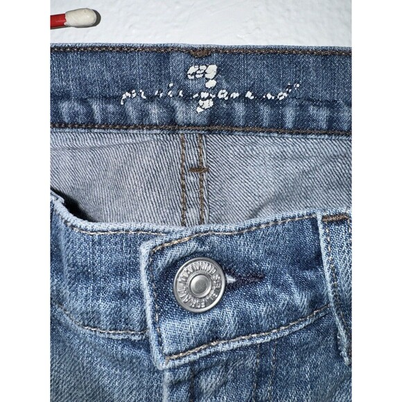 VTG 7 Seven For all Mankind Jeans Womens Sz 30 Light Wash Bootcut Made in USA - Picture 8 of 16